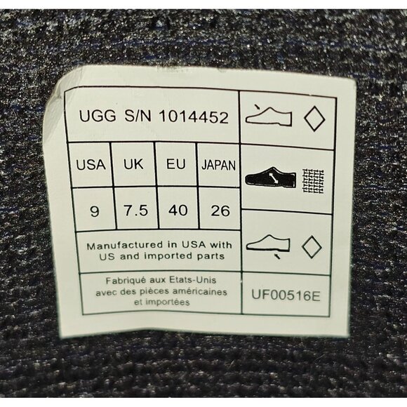 UGG Women's Navy Blue Rubber Sienna Gloss Rain Boot Size 9 2134 - Picture 8 of 15